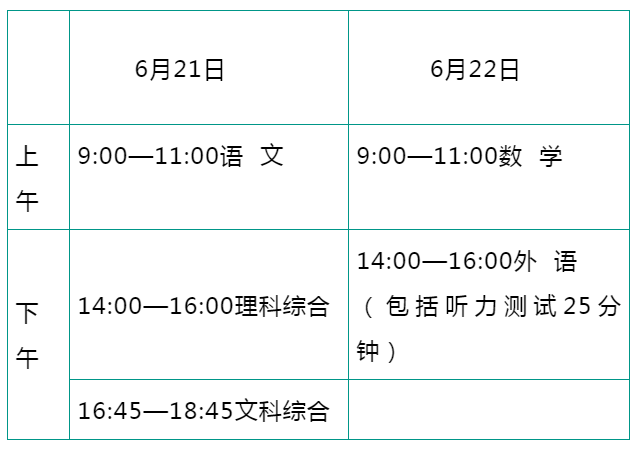 河北中考时间(河北中考时间是6月几号)