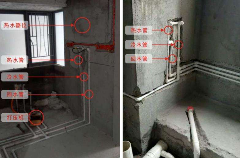 家装热水回水管走法图(家装热水回水管走法图秒出热水)