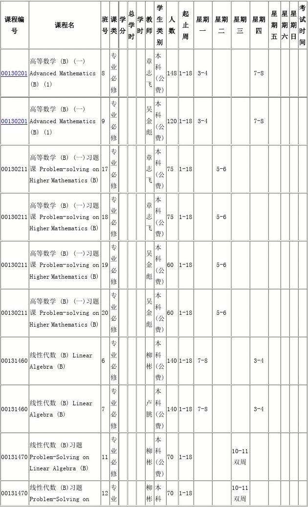 大学课程表(大学课程表软件)