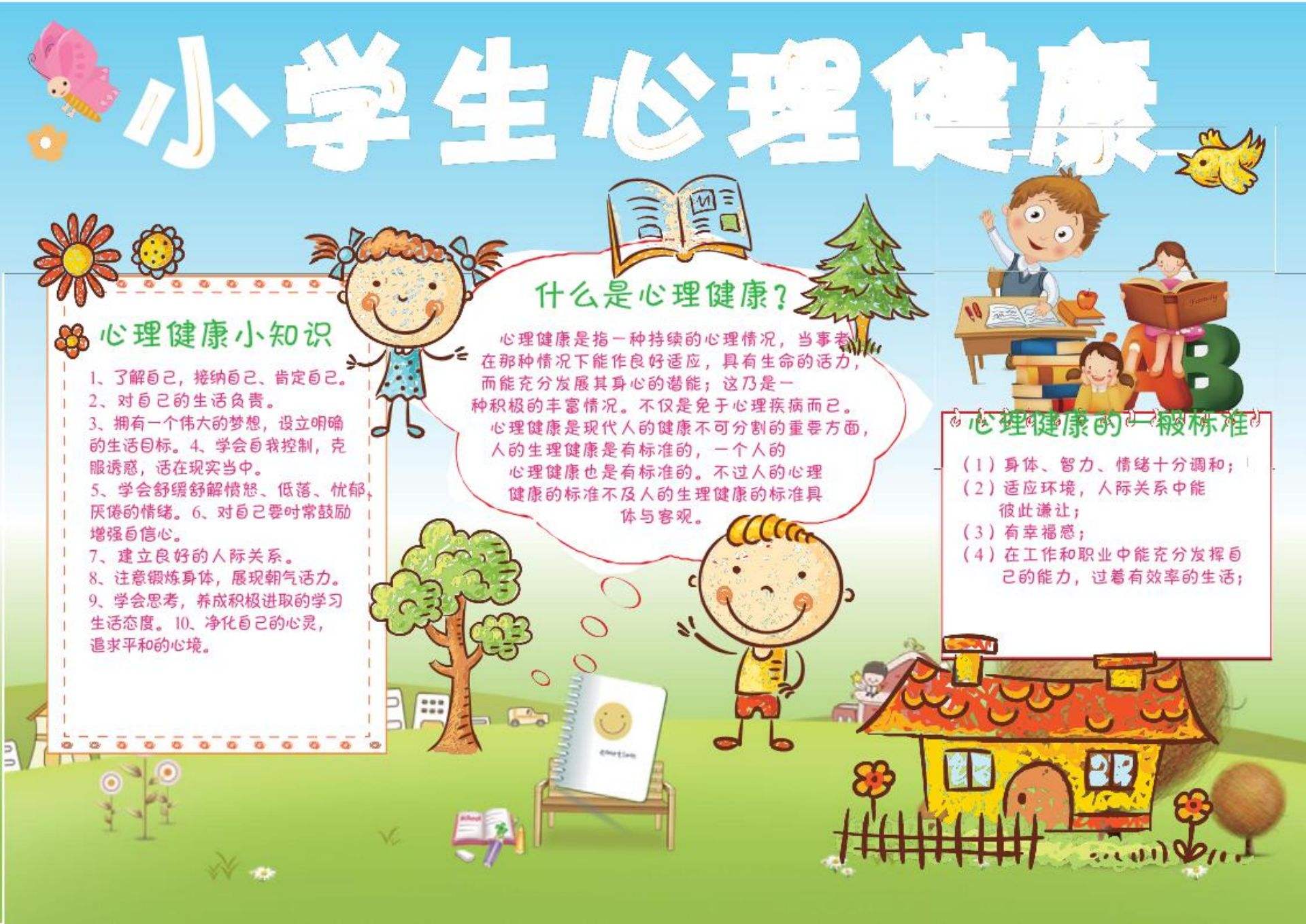 小学心理健康(小学心理健康主题班会记录内容)