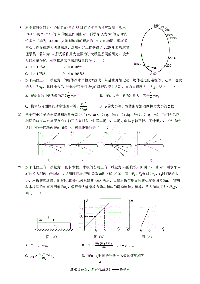 2021年高考理综(2021年高考理综答案)