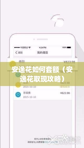 安逸花如何套额（安逸花取现攻略）