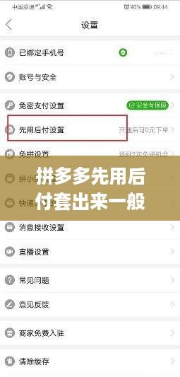 拼多多先用后付套出来一般收多少手续费